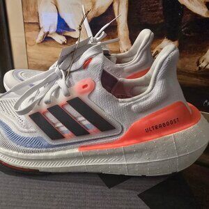 Womens Adidas ULTRABOOST LIGHT 'WHITE SOLAR RED' [HQ6353] Size 7 US NEW SHOES
